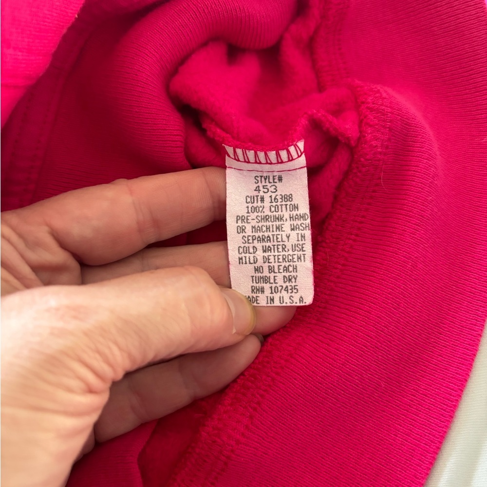 Hard Tail Forever Cropped Button Front Bright Pin… - image 5